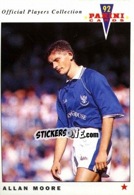 Figurina Allan Moore - UK Players Collection 1991-1992 - Panini