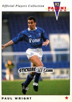Sticker Paul Wright - UK Players Collection 1991-1992 - Panini