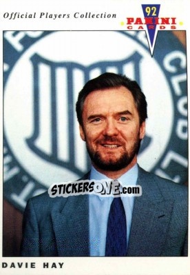 Sticker Davie Hay - UK Players Collection 1991-1992 n. 411 - Panini