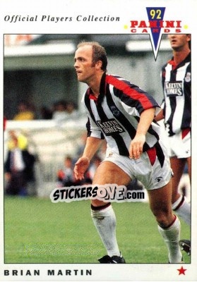 Sticker Brian Martin - UK Players Collection 1991-1992 n. 417 - Panini