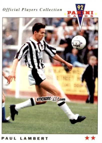 Sticker Paul Lambert - UK Players Collection 1991-1992 n. 418 - Panini