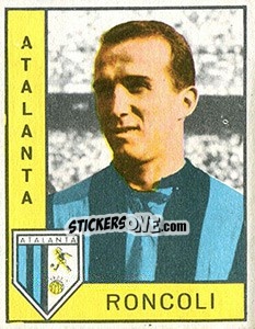 Sticker Livio Roncoli - Calciatori 1962-1963 - Panini
