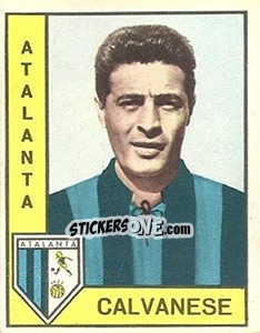 Sticker Salvatore Calvanese - Calciatori 1962-1963 n. 12 - Panini