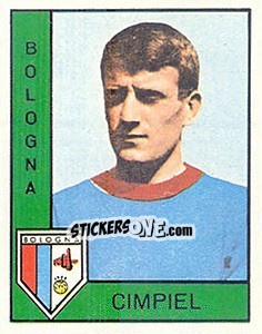 Sticker Paolo Cimpiel - Calciatori 1962-1963 n. 20 - Panini