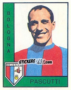 Sticker Ezio Pascutti - Calciatori 1962-1963 n. 29 - Panini