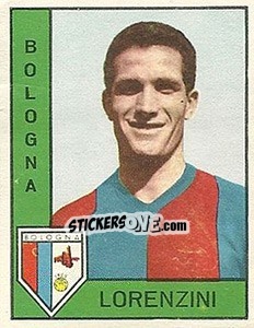 Sticker Edmondo Lorenzini - Calciatori 1962-1963 - Panini