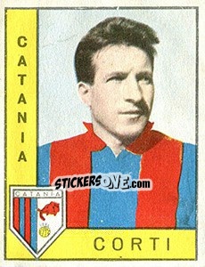 Sticker Mario Corti - Calciatori 1962-1963 n. 38 - Panini