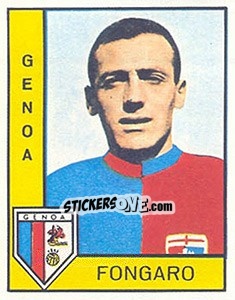 Sticker Livio Fongaro - Calciatori 1962-1963 n. 67 - Panini