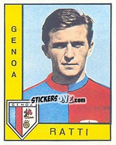 Sticker Umberto Ratti - Calciatori 1962-1963 n. 69 - Panini