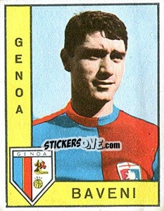 Sticker Bruno Baveni - Calciatori 1962-1963 n. 72 - Panini
