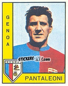 Sticker Mario Pantaleoni - Calciatori 1962-1963 - Panini