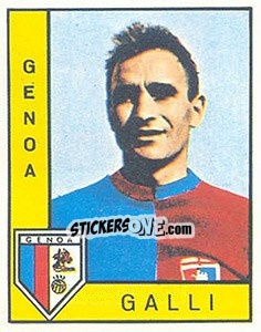 Figurina Giancarlo Galli - Calciatori 1962-1963 - Panini