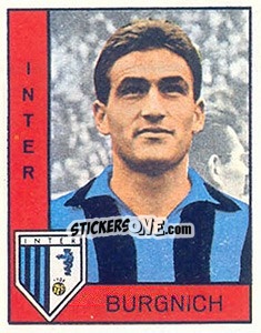 Sticker Tarcisio Burgnich - Calciatori 1962-1963 - Panini