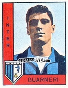 Sticker Aristide Guarneri - Calciatori 1962-1963 - Panini