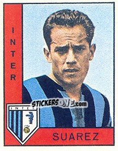 Sticker Luisito Suarez - Calciatori 1962-1963 n. 90 - Panini