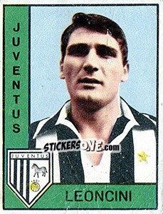 Cromo Gianfranco Leoncini - Calciatori 1962-1963 - Panini