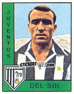 Sticker Luis Del Sol - Calciatori 1962-1963 n. 105 - Panini