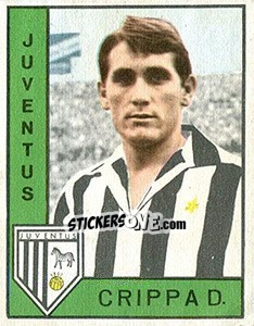 Sticker Dante Crippa - Calciatori 1962-1963 - Panini