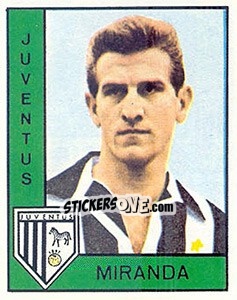 Cromo Armando Miranda - Calciatori 1962-1963 - Panini