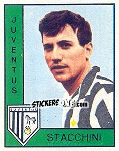 Sticker Gino Stacchini - Calciatori 1962-1963 - Panini