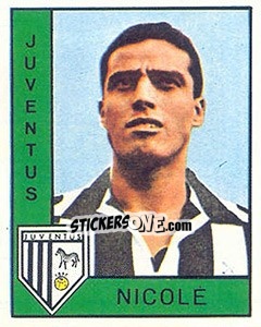 Sticker Bruno Nicole' - Calciatori 1962-1963 - Panini