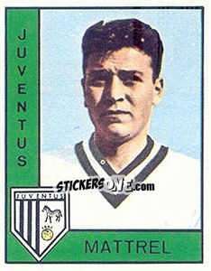 Sticker Carlo Mattrel - Calciatori 1962-1963 n. 111 - Panini