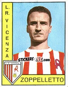 Sticker Giobatta Zoppelletto - Calciatori 1962-1963 n. 115 - Panini