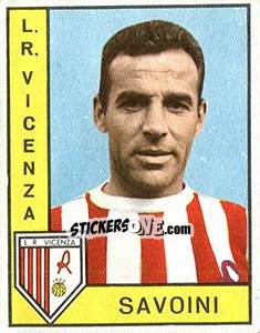 Sticker Giulio Savoini - Calciatori 1962-1963 n. 117 - Panini