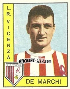 Sticker Giorgio De Marchi - Calciatori 1962-1963 n. 118 - Panini