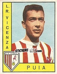 Sticker Giorgio Puia - Calciatori 1962-1963 n. 122 - Panini