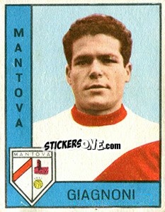Cromo Gustavo Giagnoni - Calciatori 1962-1963 - Panini