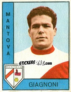 Figurina Gustavo Giagnoni - Calciatori 1962-1963 - Panini