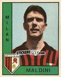 Sticker Cesare Maldini - Calciatori 1962-1963 n. 151 - Panini