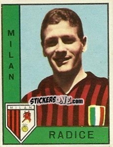 Cromo Luigi Radice - Calciatori 1962-1963 - Panini