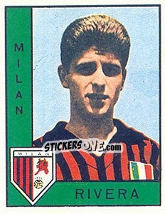 Sticker Gianni Rivera - Calciatori 1962-1963 n. 154 - Panini