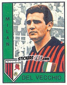Sticker Emanuele Del Vecchio - Calciatori 1962-1963 n. 159 - Panini