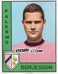 Figurina Rune Borjesson - Calciatori 1962-1963 - Panini