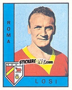 Sticker Giacomo Losi - Calciatori 1962-1963 n. 215 - Panini