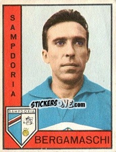 Cromo Mario Bergamaschi - Calciatori 1962-1963 - Panini