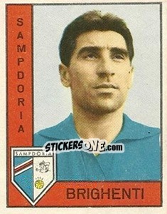 Sticker Sergio Brighenti - Calciatori 1962-1963 n. 234 - Panini