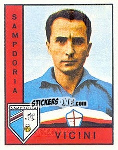 Sticker Azelio Vicini - Calciatori 1962-1963 n. 239 - Panini