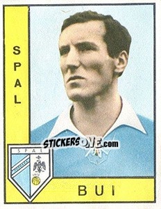 Sticker Giovanni Bui - Calciatori 1962-1963 n. 252 - Panini