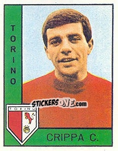Sticker Carlo Crippa - Calciatori 1962-1963 - Panini