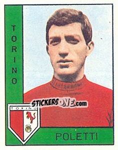 Sticker Fabrizio Poletti - Calciatori 1962-1963 - Panini