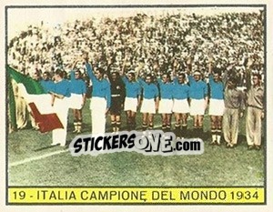 Cromo Italia campione del mondo 1934 - Calciatori 1962-1963 - Panini