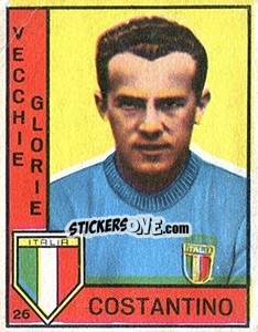 Figurina Costantino - Calciatori 1962-1963 n. 314 - Panini