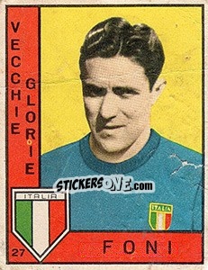 Figurina Foni - Calciatori 1962-1963 - Panini