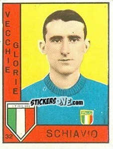 Sticker Schiavio - Calciatori 1962-1963 - Panini