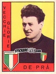 Sticker De Prà - Calciatori 1962-1963 - Panini