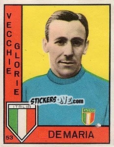 Sticker De Maria - Calciatori 1962-1963 - Panini